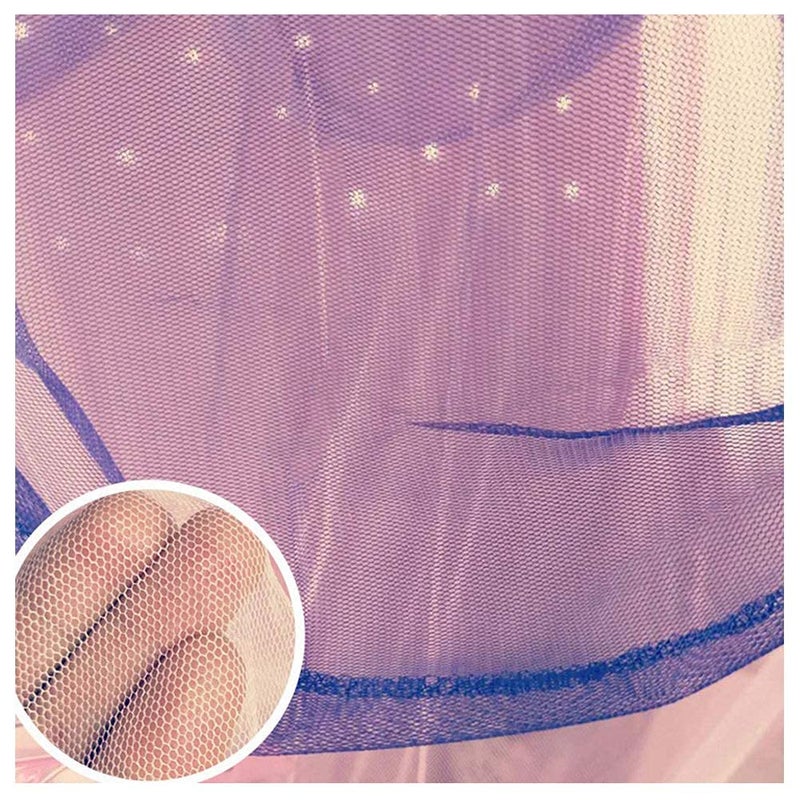 NYDECOR Mosquito Net Bed Canopy Curtains Princess Butterfly Reading Canopies for Girls Kids Single Twin Full Queen Size Beds, Pink and Purple - Image 4